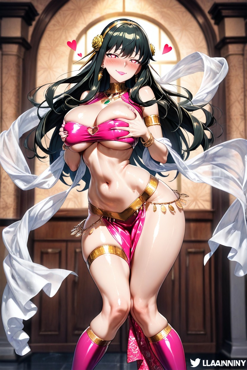 Full Lips, Arched Back, Bare Breasts Hentai AI Porn