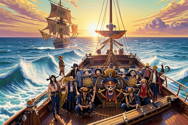 One Piece Straw Pirate Symbol, One Piece Straw Pirates, Vivid Colors Porno IA