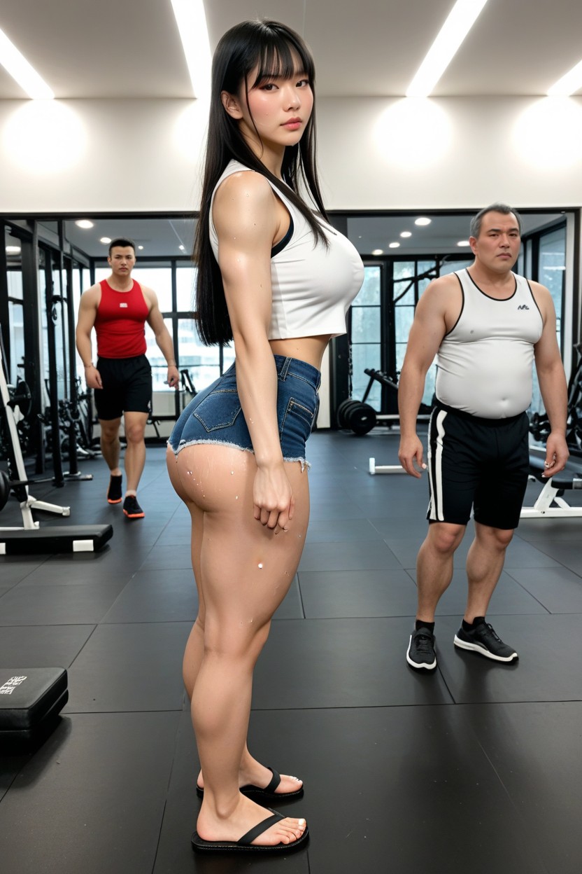 Chinese, Sultry, Ass Cheek AI Porn