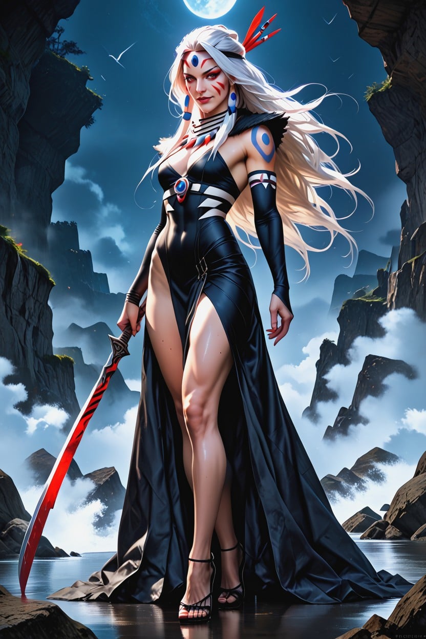 25+, Full Body, Princess Mononoke Hentai AI Porn