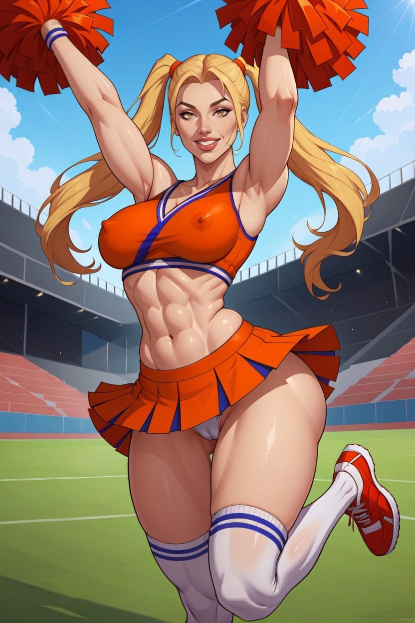 Waist, Pleated Skirt, Cameltoe AI Porn