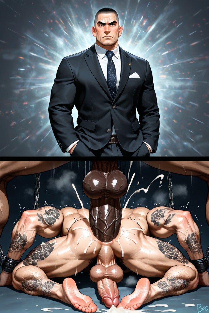 Gay, Thick Cock, Ultra Detailed AI同性恋黄片