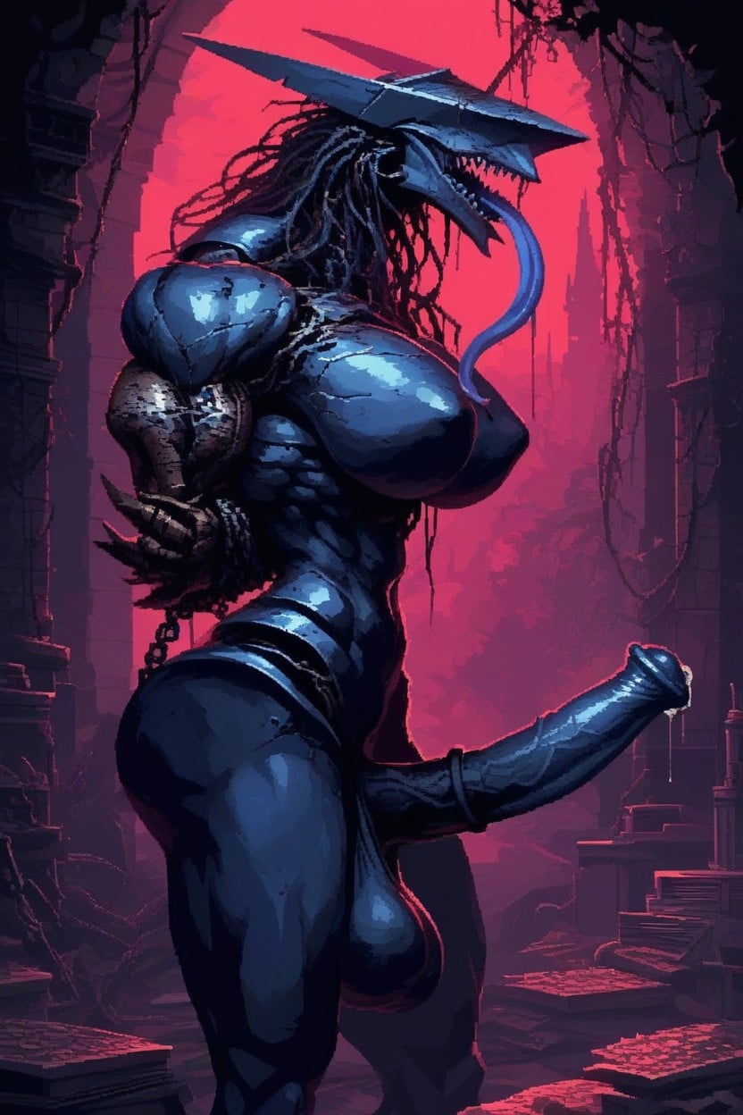 Leaking, Wide Hips, Open Mouth Furry AI Porn