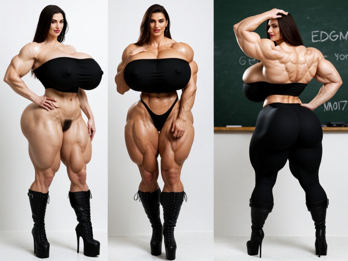 German Milf, Gigic Biceps, Enourmously Huge Ass AI Porn