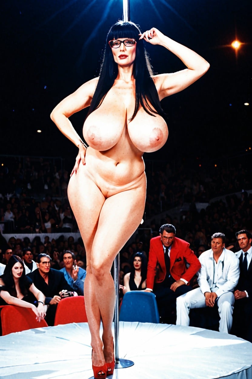 Super Pinched Waist, Naked, Absurdly Long Hair AI Porn