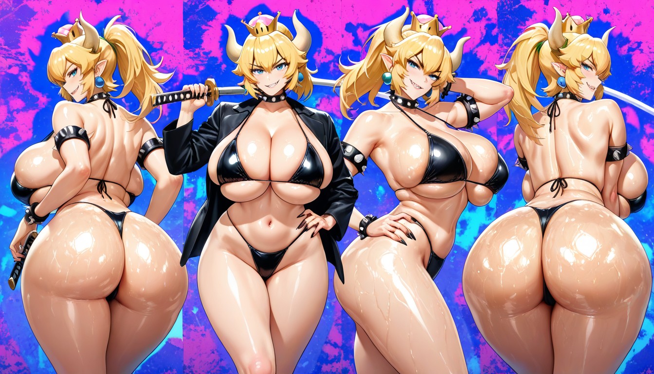 Anime Artstyle, 25+, Bowsette Hentai AI Porn