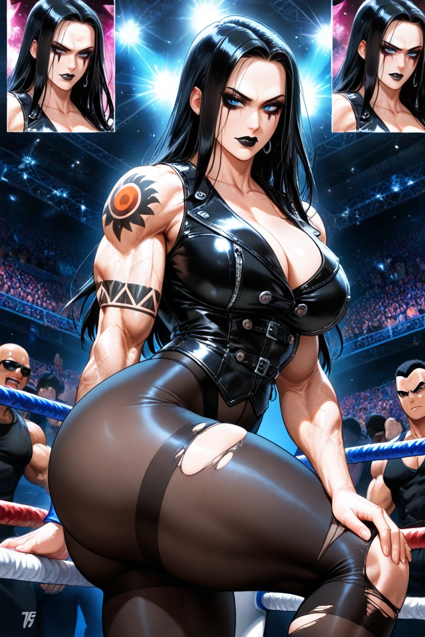 Leather Vest, Leather, Tattoos On The Thigh Hentai IA