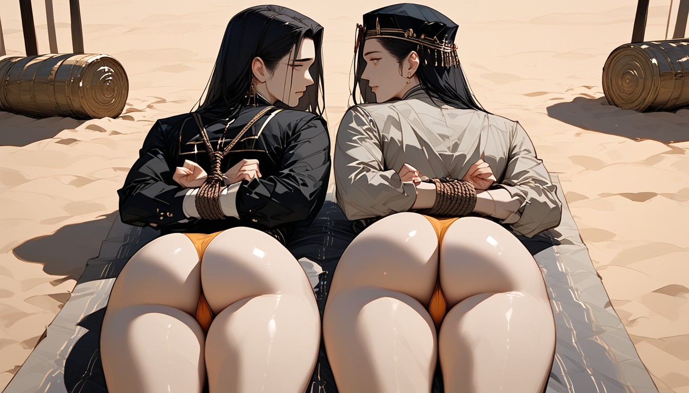 Black Hair, Faces, Surrounded By Roman Soldiers Laughing AI Porn