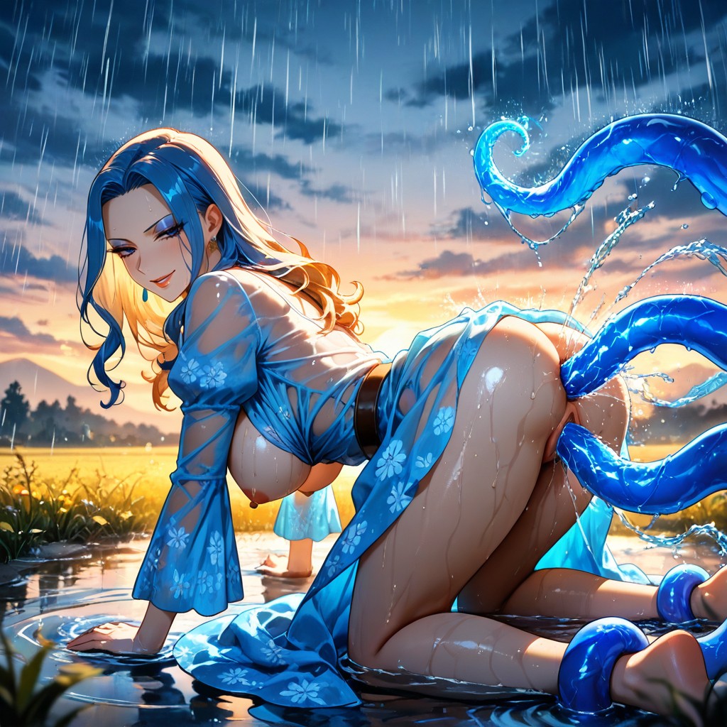 30+, Water Magic, Water Whipping Ass Hentai AI Porn