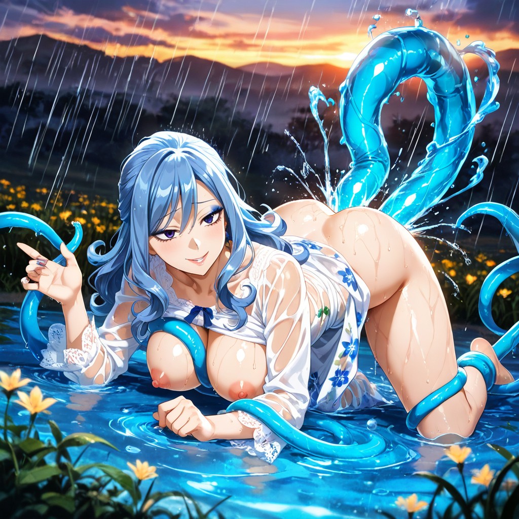 30+, Water Tendril Anal Fucking, Dusk Hentai AI Porn