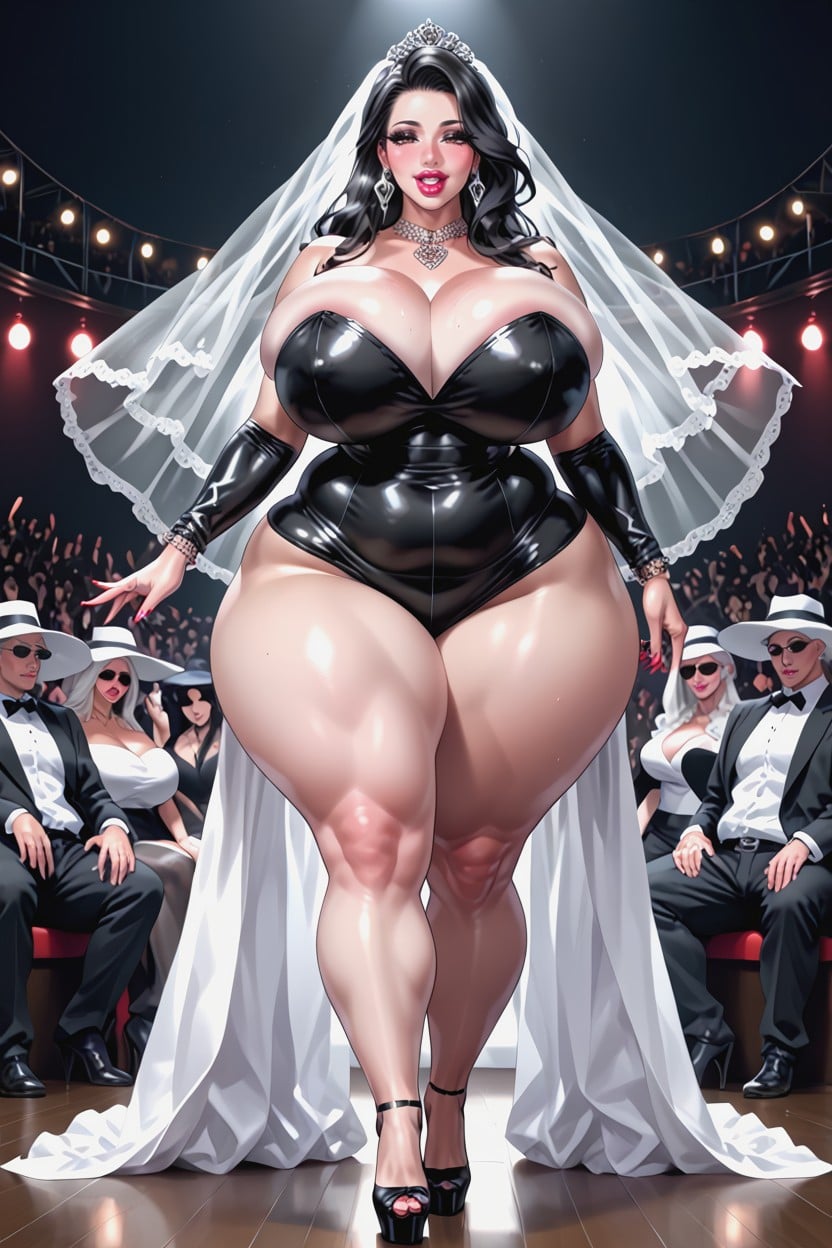 Cleavage, Bbw Thick Sexy Curvy Women, Bimbo BBW AI Porn
