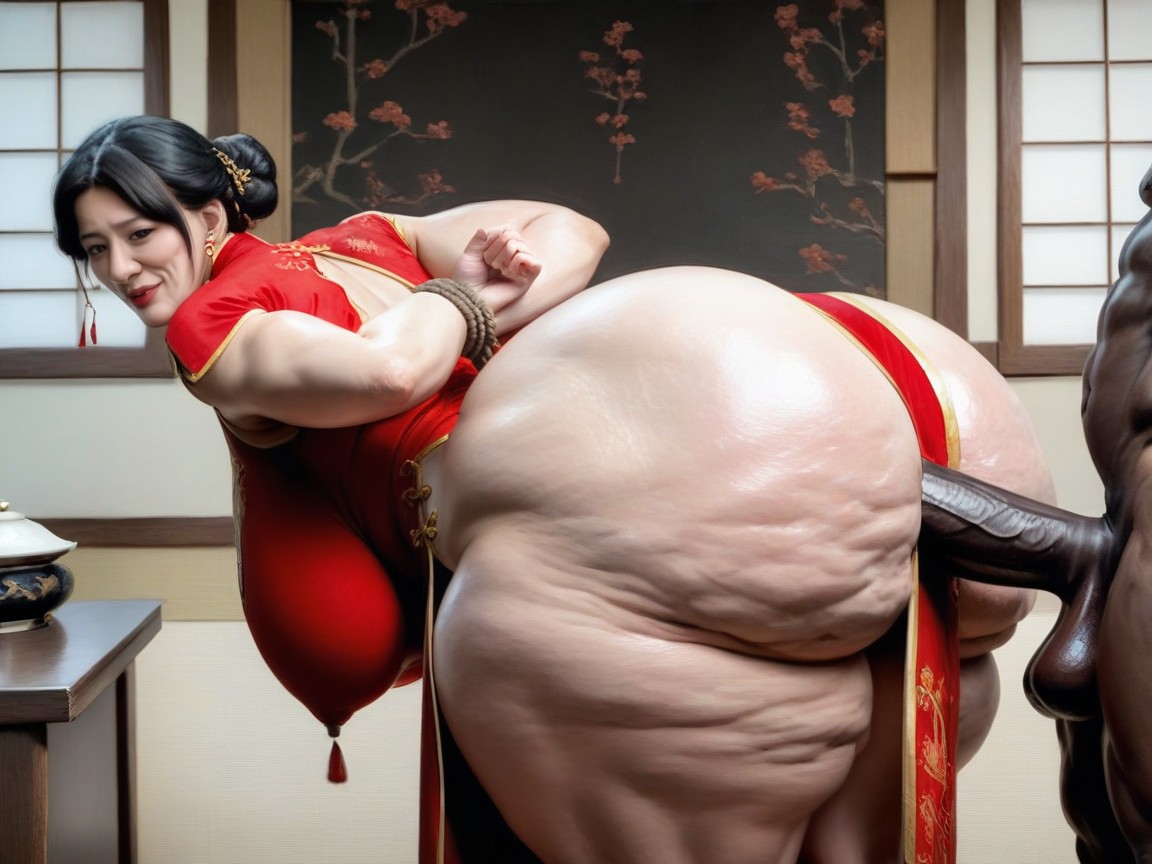 Face, Mega Ass, Extremely Large Ass AI Porn