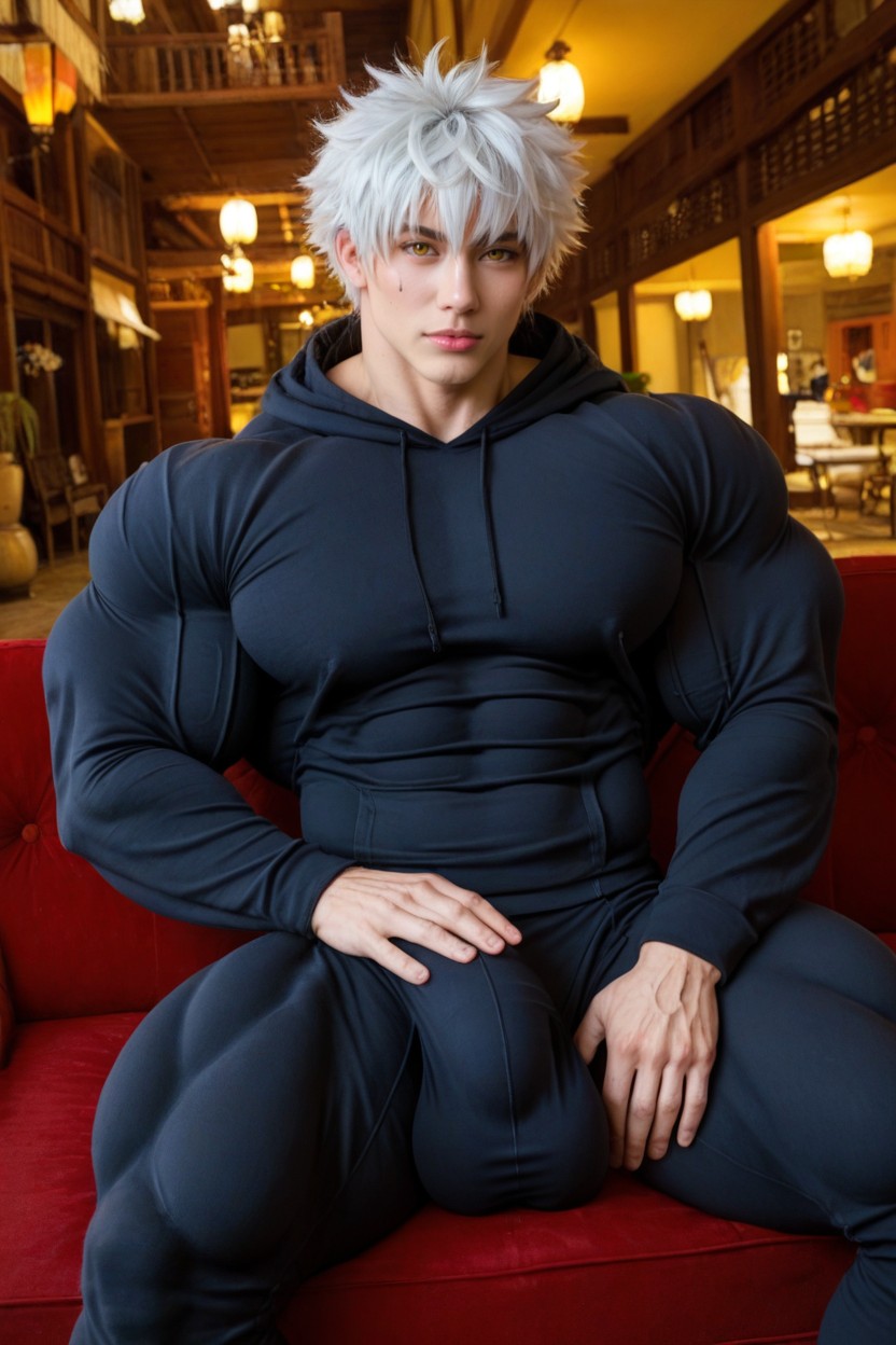 Mansion, Gigantic Biceps, Cosplay AI Porn