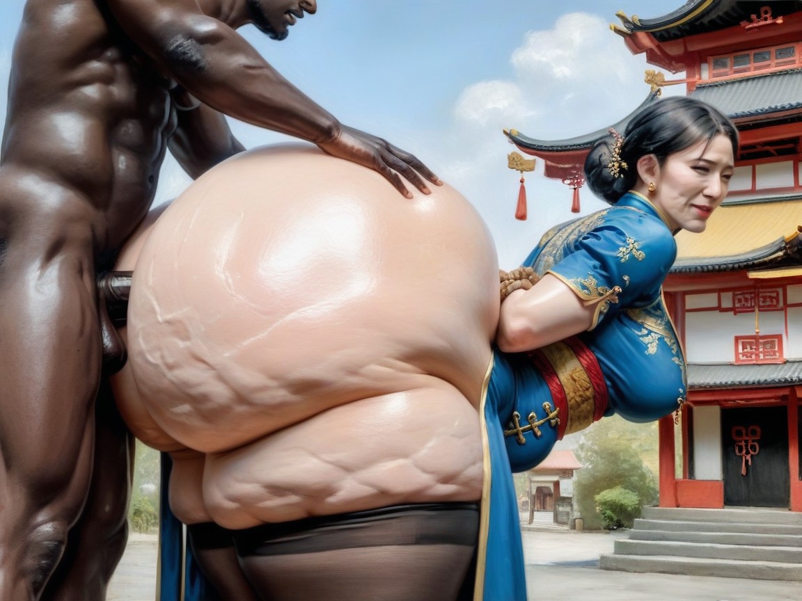 Anal Sex, Asian Village, Dark Skinned Man AI Porn