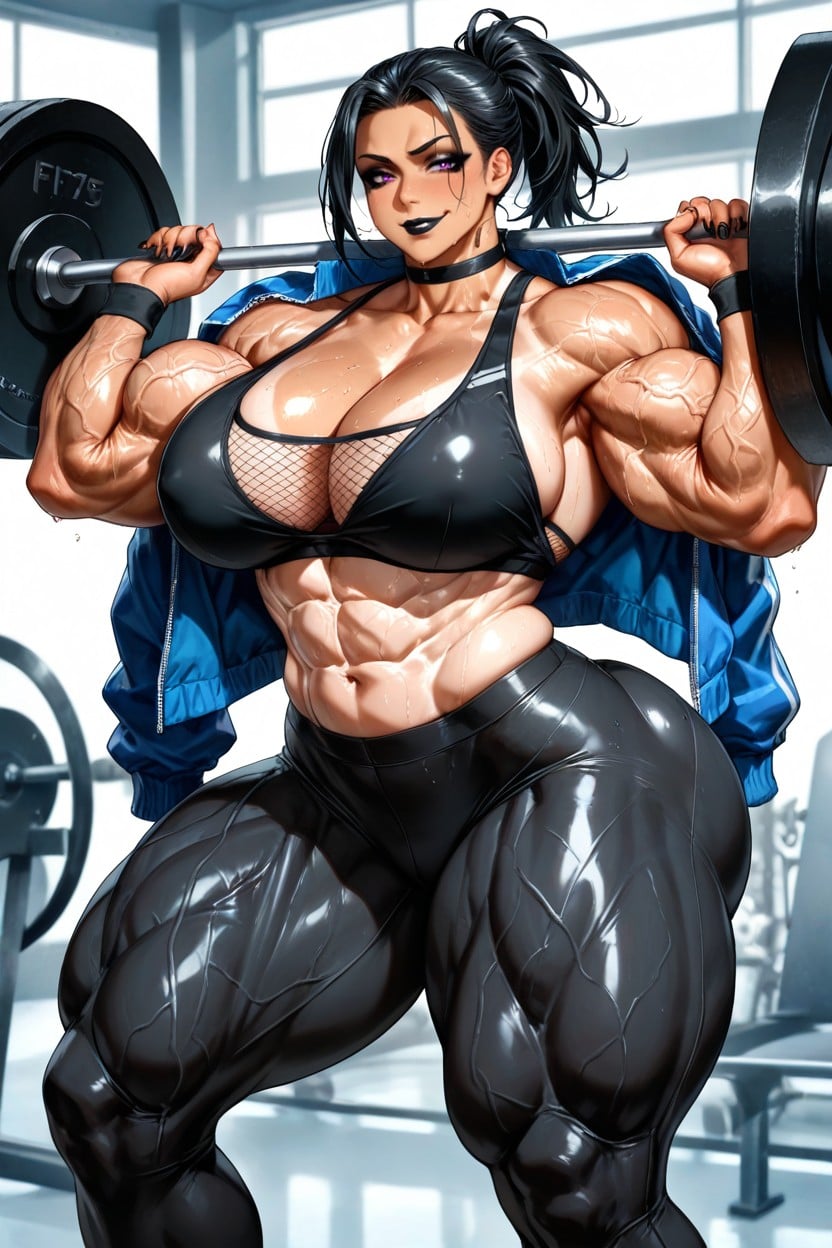 Sweat, Fat Ass, Muscular Arms Hentai AI Porn