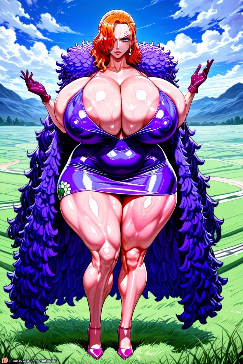 Soft Squishy Breasts, Ass Bigger Than Body, Clear Colors AI Porn