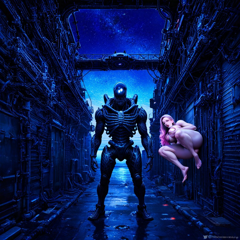 Alley, Bodybuilder, Held Up And Fucked AI Porn