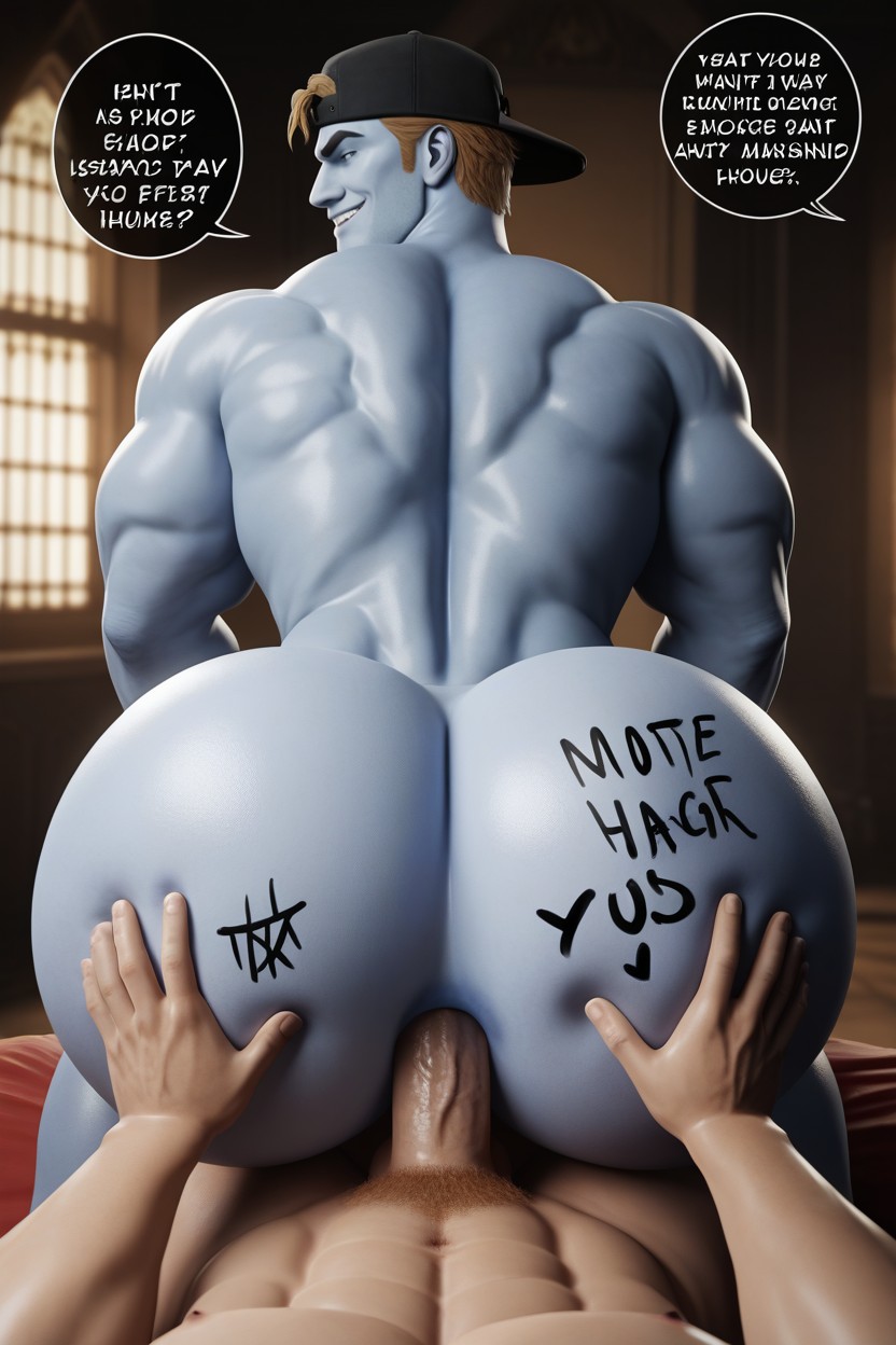 Muscular, Anal, Athletic Pornografia gay com IA