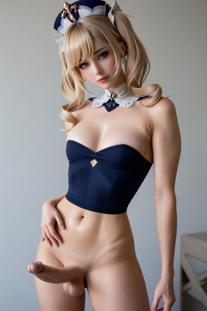 Shemale, Cosplay, No Tits Shemale AI Porn