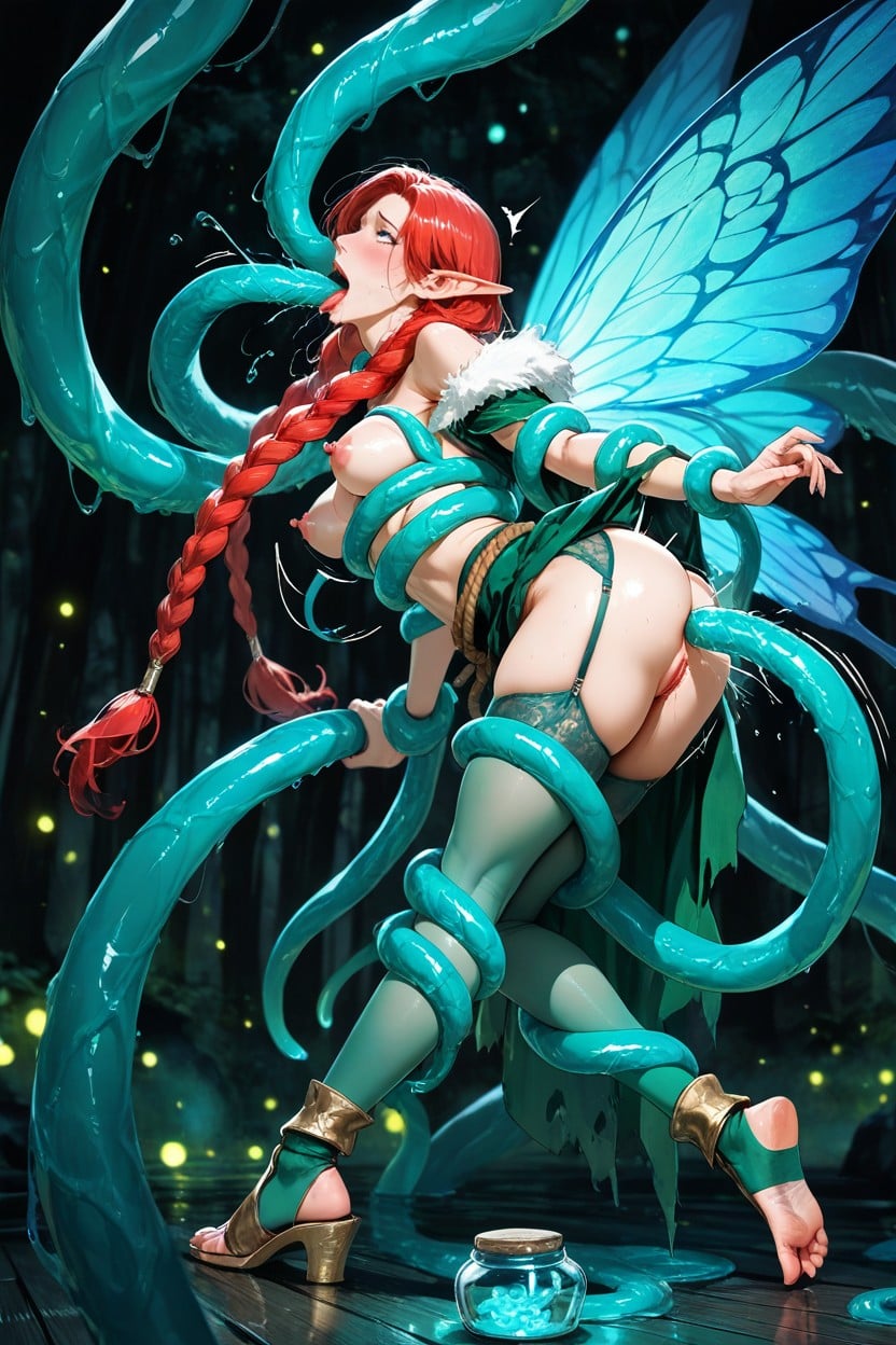Blue Eyes, Anal, Arched Hentai IA