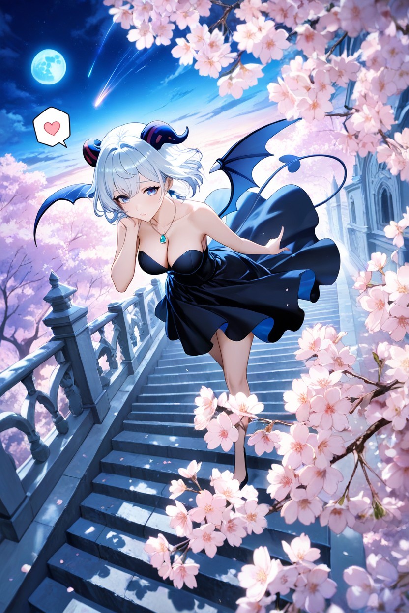 Divine, Blue Horn, Blue Stairs Hentai AI Porn