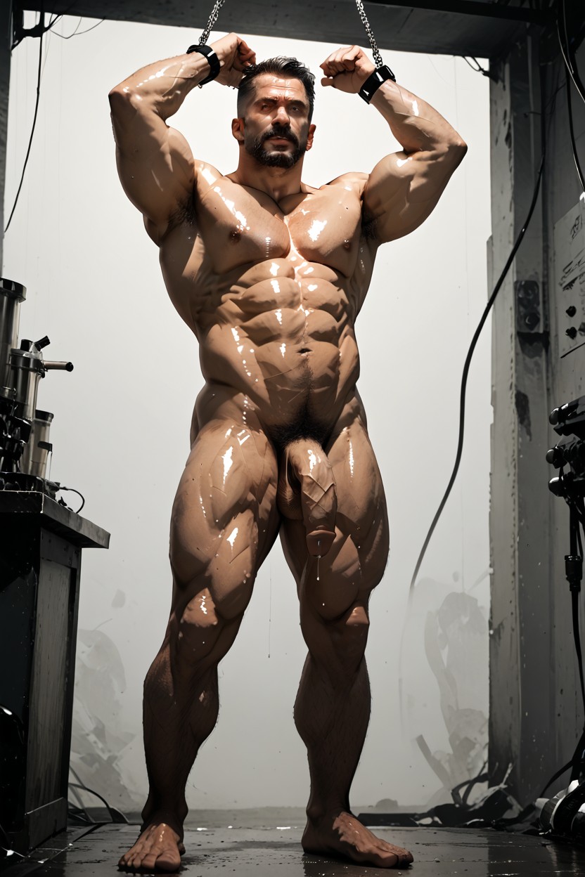 Adam Jensen, 1 Personne, Light Blue Eyes Porno IA Gay