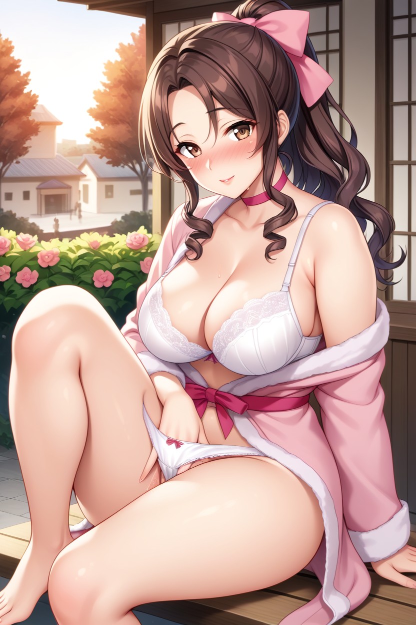 Flower, Bbw, Exposed Thighs Hentai IA