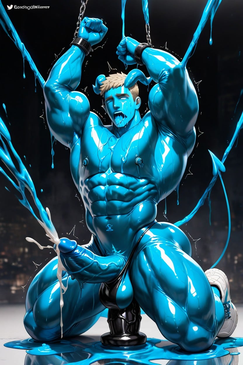 Latex Face, Seamless Joints, Masculine AI同性戀黃片