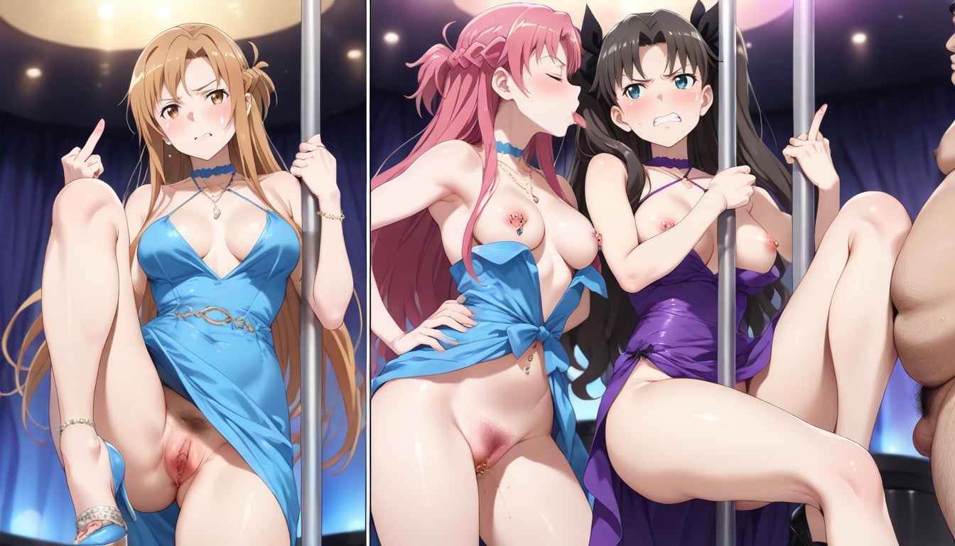 Staring At A Fat Man, Rin Tohsaka From Fate, Gaze At Each Other Porno IA Hentai