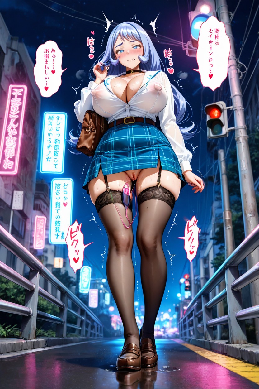 Bangs, Detailed Face, Love Hearts Hentai AI Porn