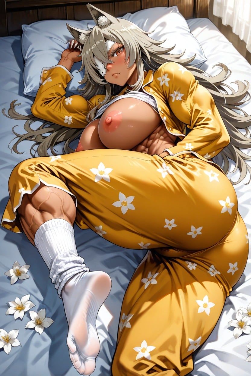 Unbuttoned Top, Looking At Viewer, Bottom Up Hentai AI Porn
