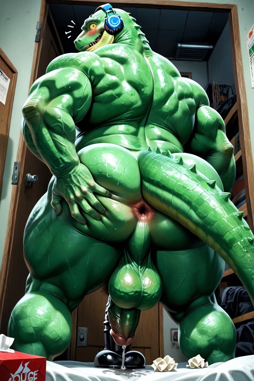 18+, Chubby Fat Ass, Surprised By Roommate Lizard Porno IA Gay