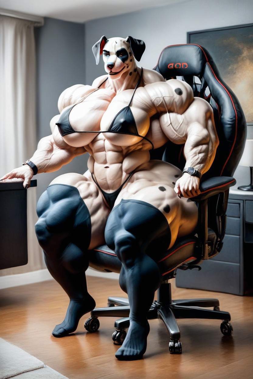 Innie Pussy, Hyper Gigantic Arms, Extremely Large Ass Furry AI Porn
