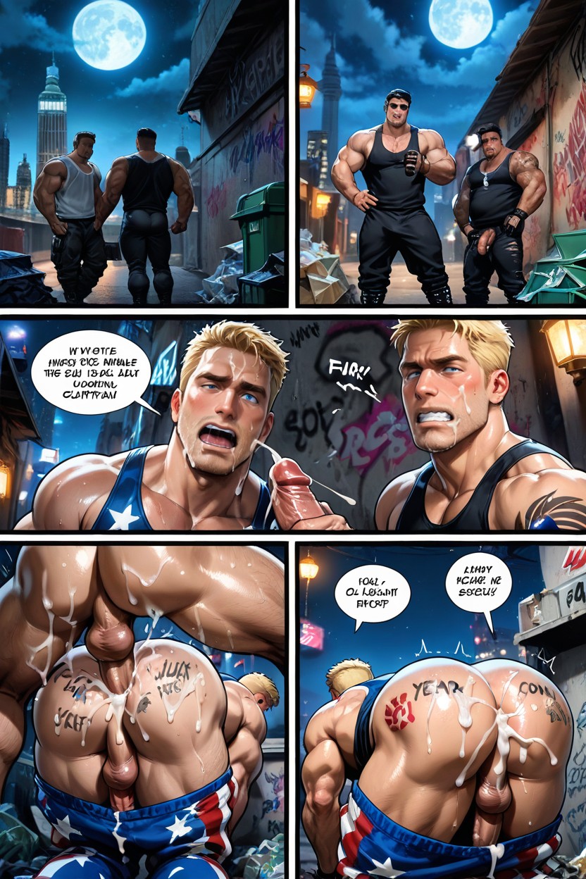 Captain America, Knee Pants, Hand Prints On Ass AI同性戀黃片