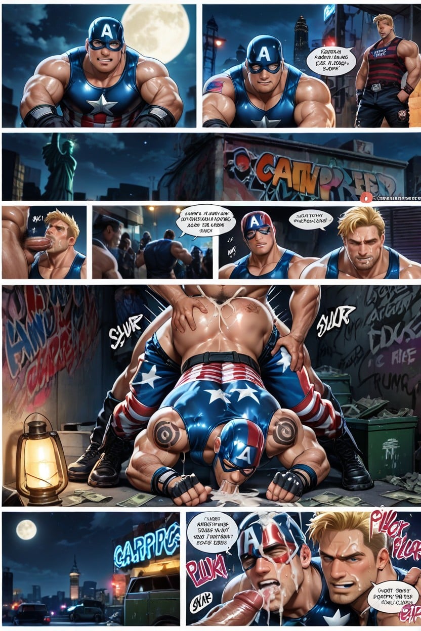 Graffiti, Blowjob, Muscle Ass AI Gay Porn