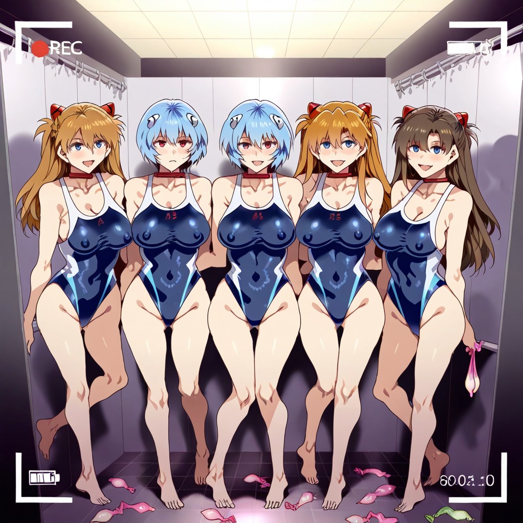 Harem, Ayanami Rei From Evangelion, Iphone Shooting Screen Hentai AI Porn