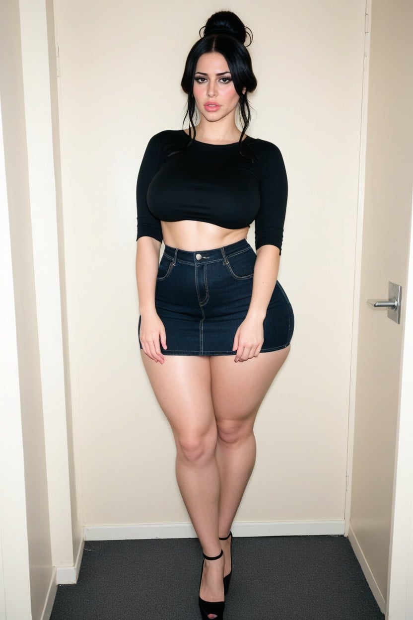 Pale Skin, Blushing, Dressed Porno IA
