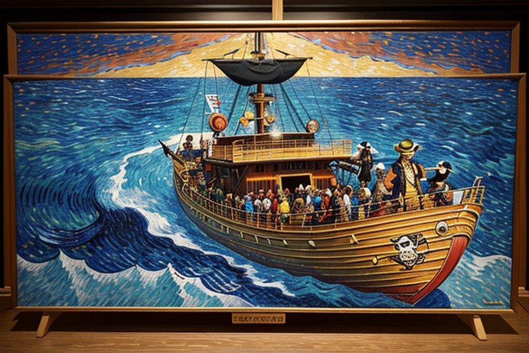 Insane Details, High Detail, One Piece Straw Hat Pirate Symbol AI Porn