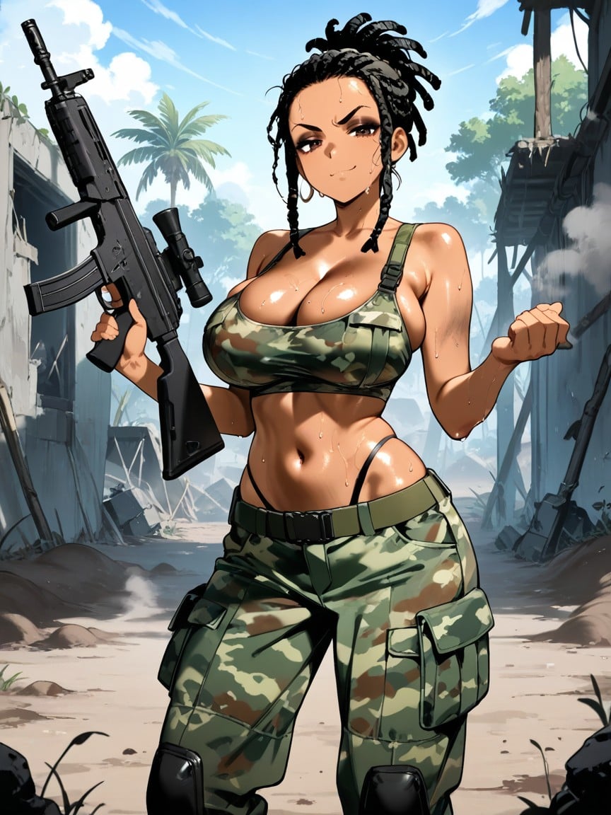 Extreme Cleavage, Smug Expression, 18+ Hentai AI Porn