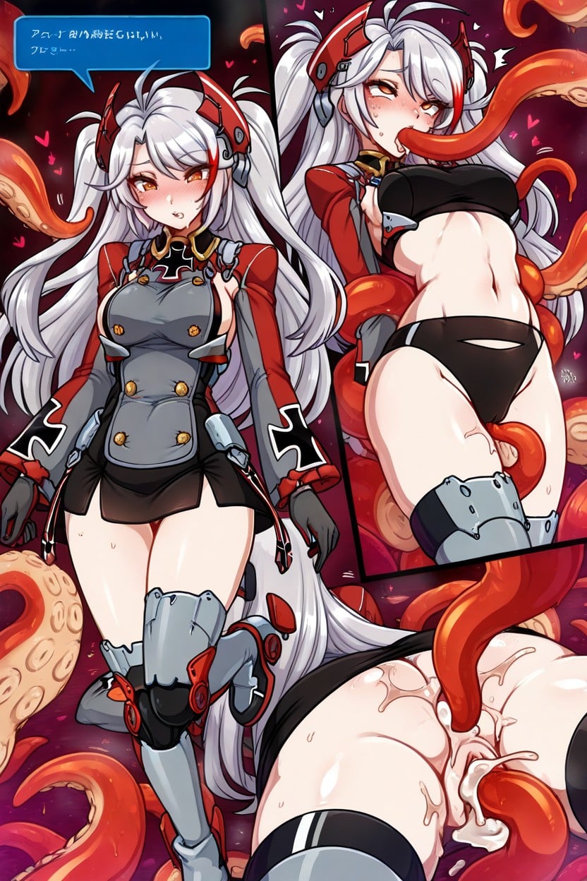 Small Breasts, Standing, Located In The Air Hentai AI Porn