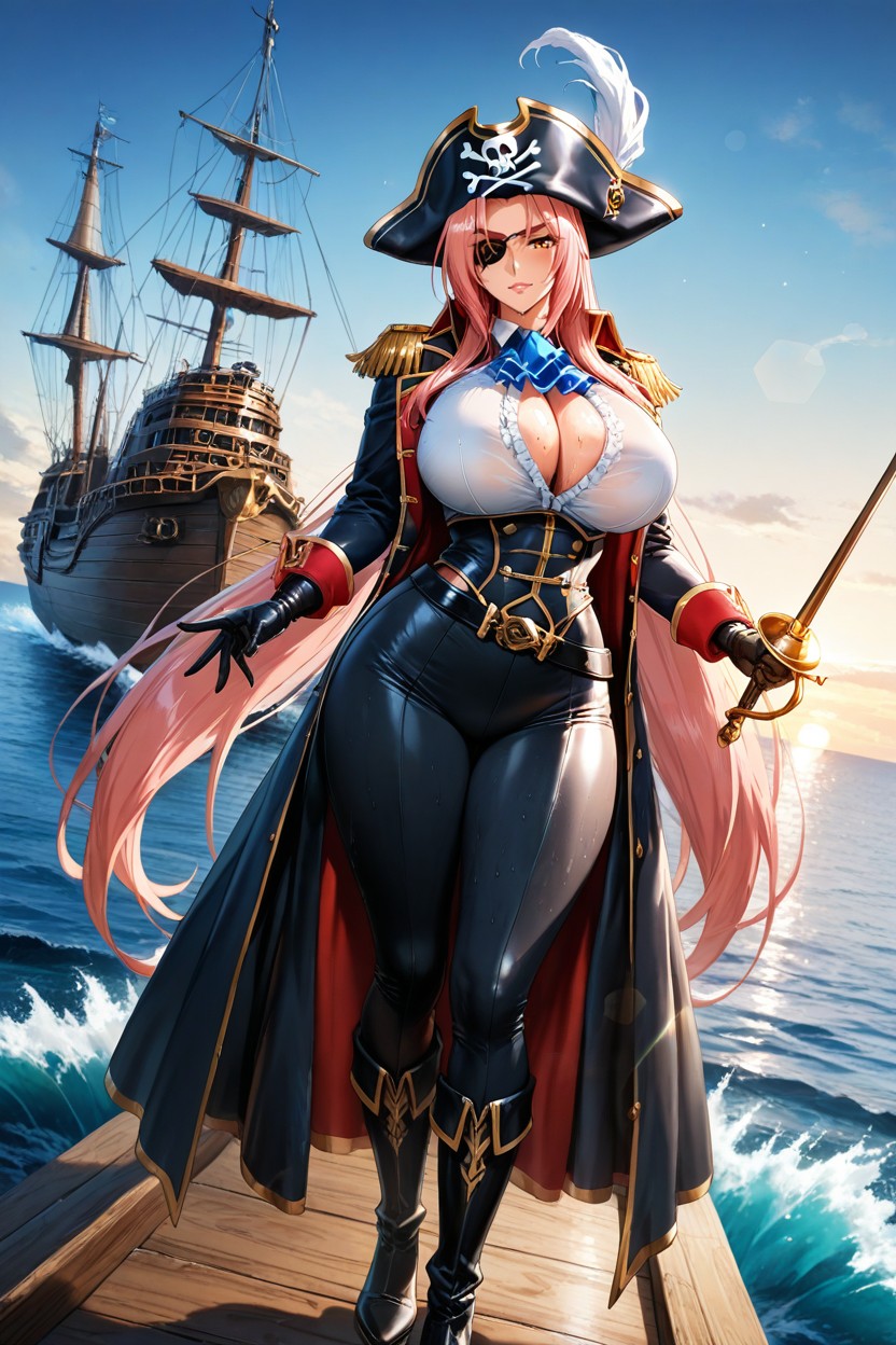 Skinny, Wasp Waist, Rounded Ass Hentai AI Porn