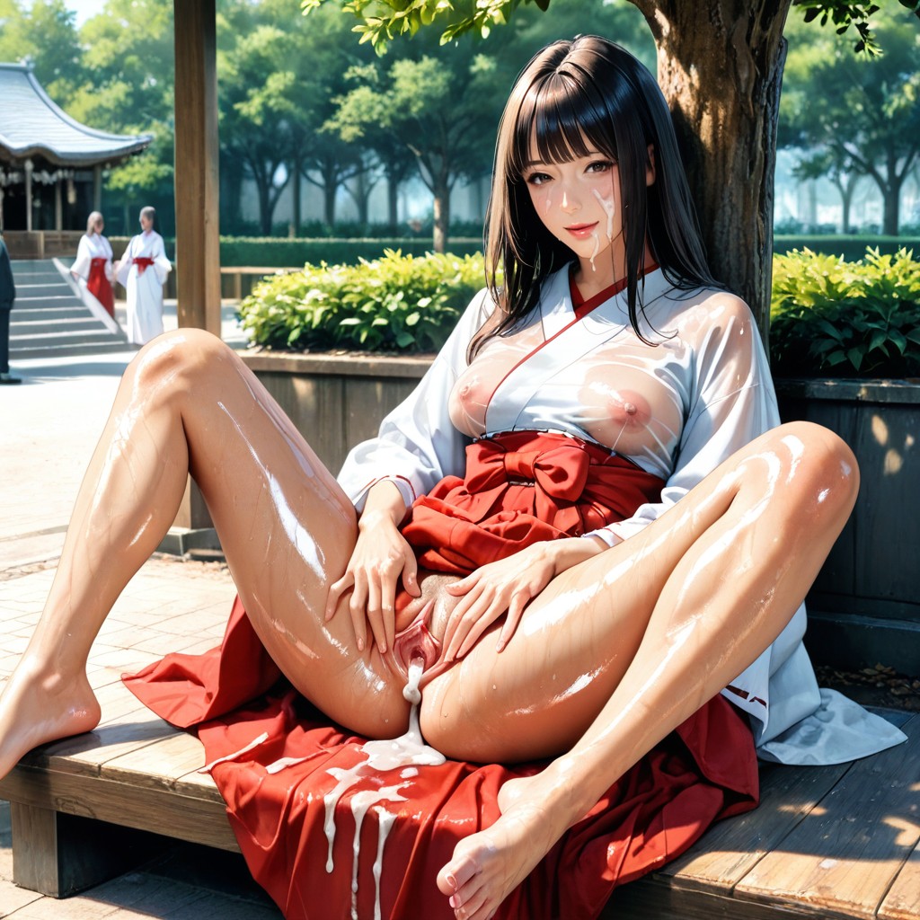 18+, Miko Outfit, Beautiful Woman AI Porn
