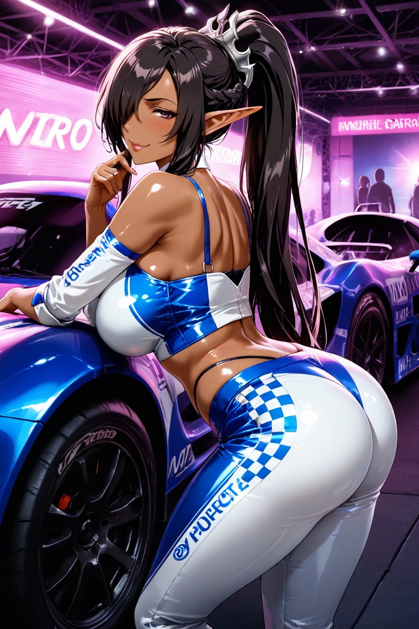 Sexy Pose, Hyper-realistic Style, Curvy Female Hentai AI Porn