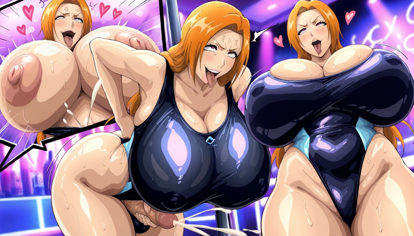 Ejaculation, Strip Club Pole, Sleeveless Hentai AI Porn