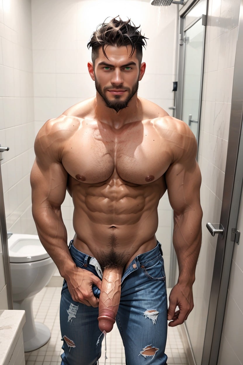 Shirtless, Penis Hang Out, Tugging On Penis AI同性戀黃片