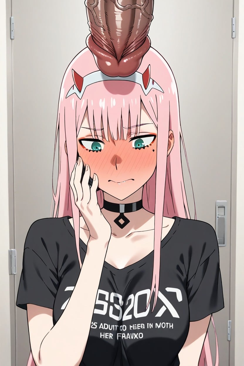 Front View, Gigantic, Pink Hair Hentai AI Porn