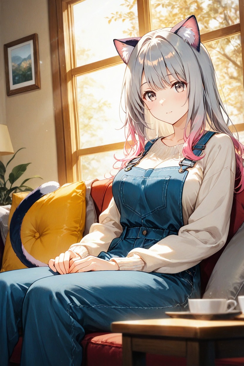 Subtle Tail, Just Create An Empty Scene, Medium Breasts Hentai AI Porn