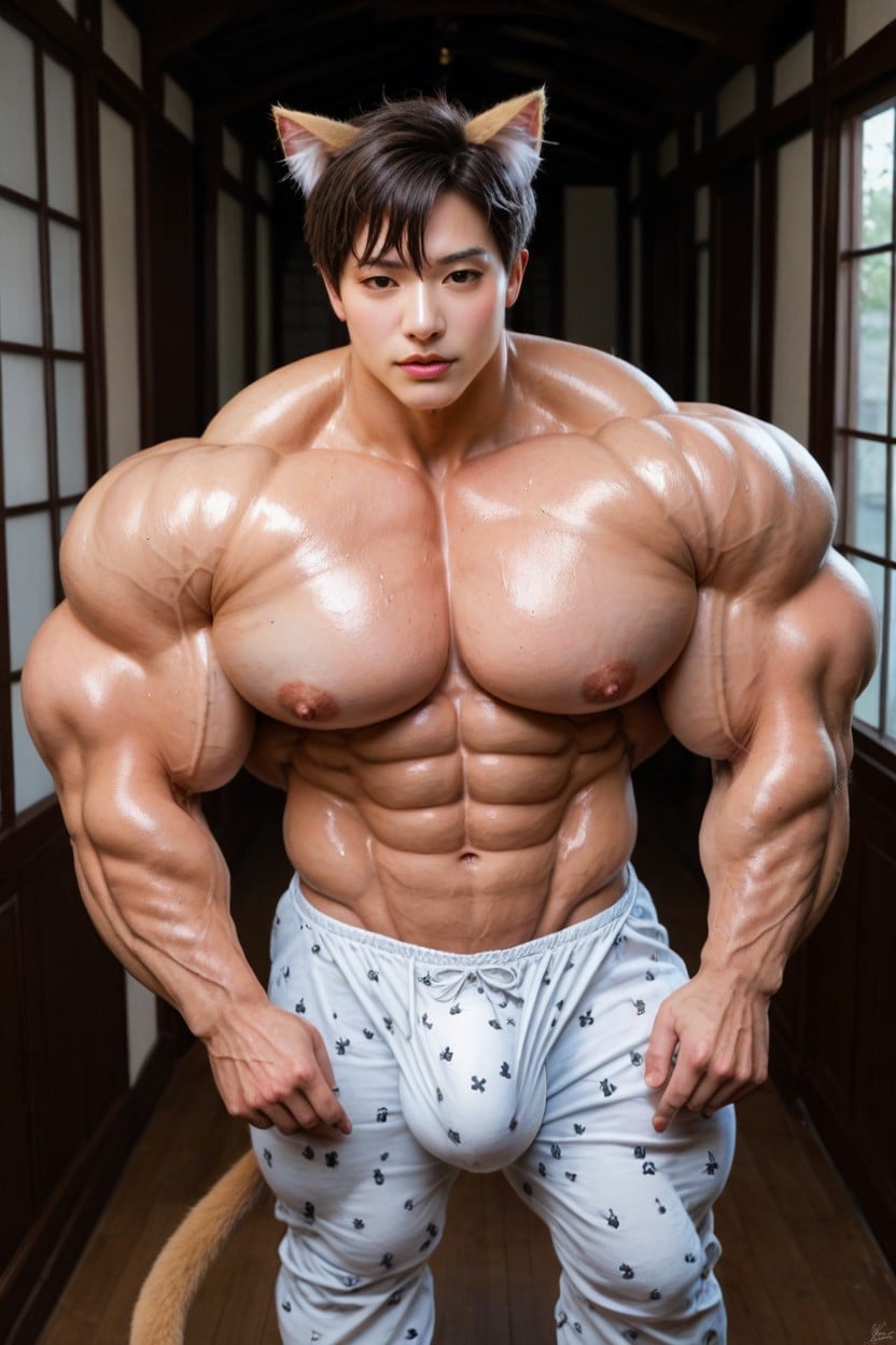 Huge Balls, Huge Muscles, Face AI Porn
