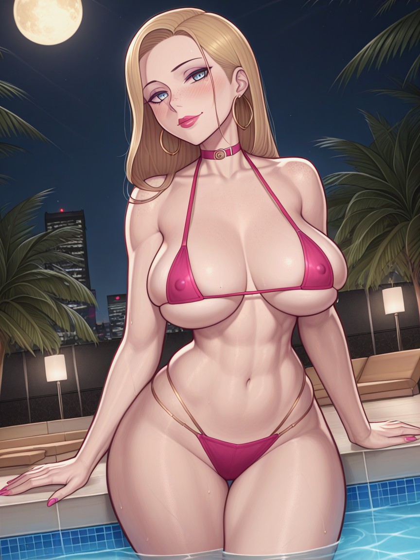 Wearing Makeup, Pawg, Hourglass Hentai AI Porn