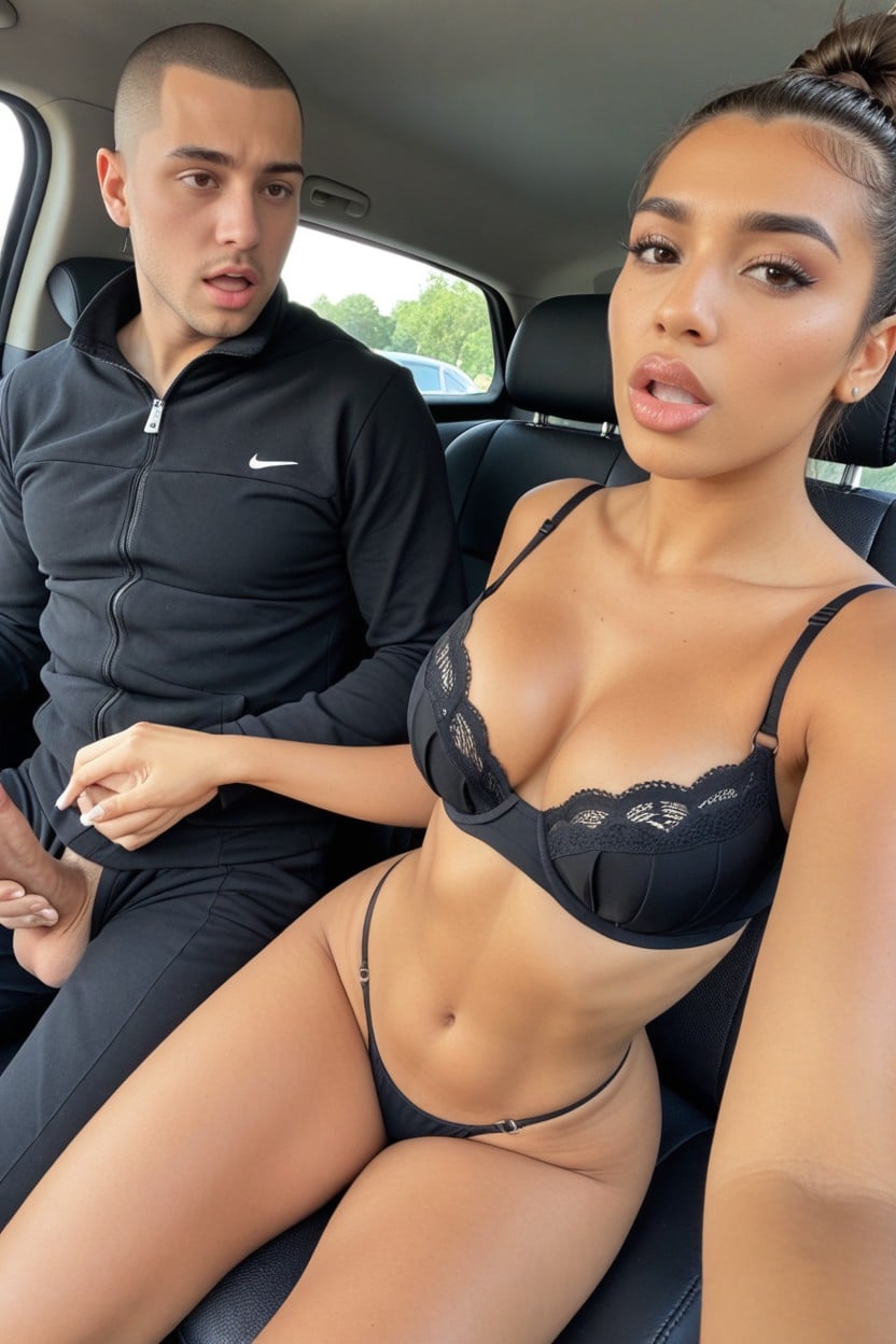 Couple Side By Side, Full Lips, Latina AI Porn